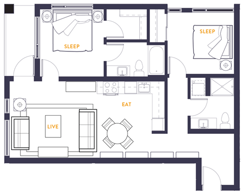 a drawing of a floor plan of a house